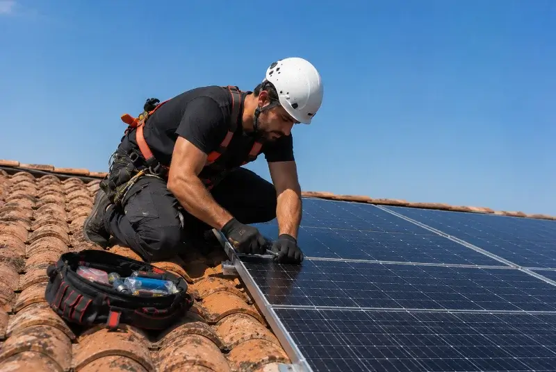 Maintenance et monitoring de panneaux solaires à Massongy