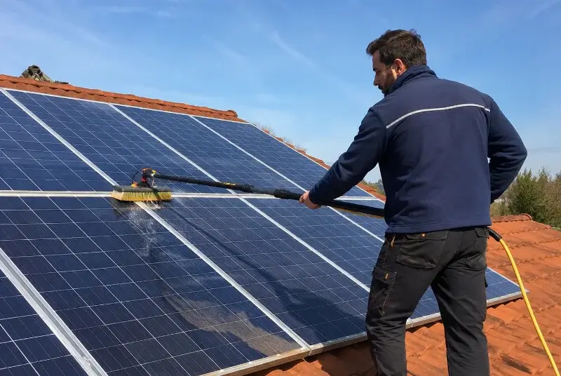Nettoyage et entretien de panneaux solaires à Massongy